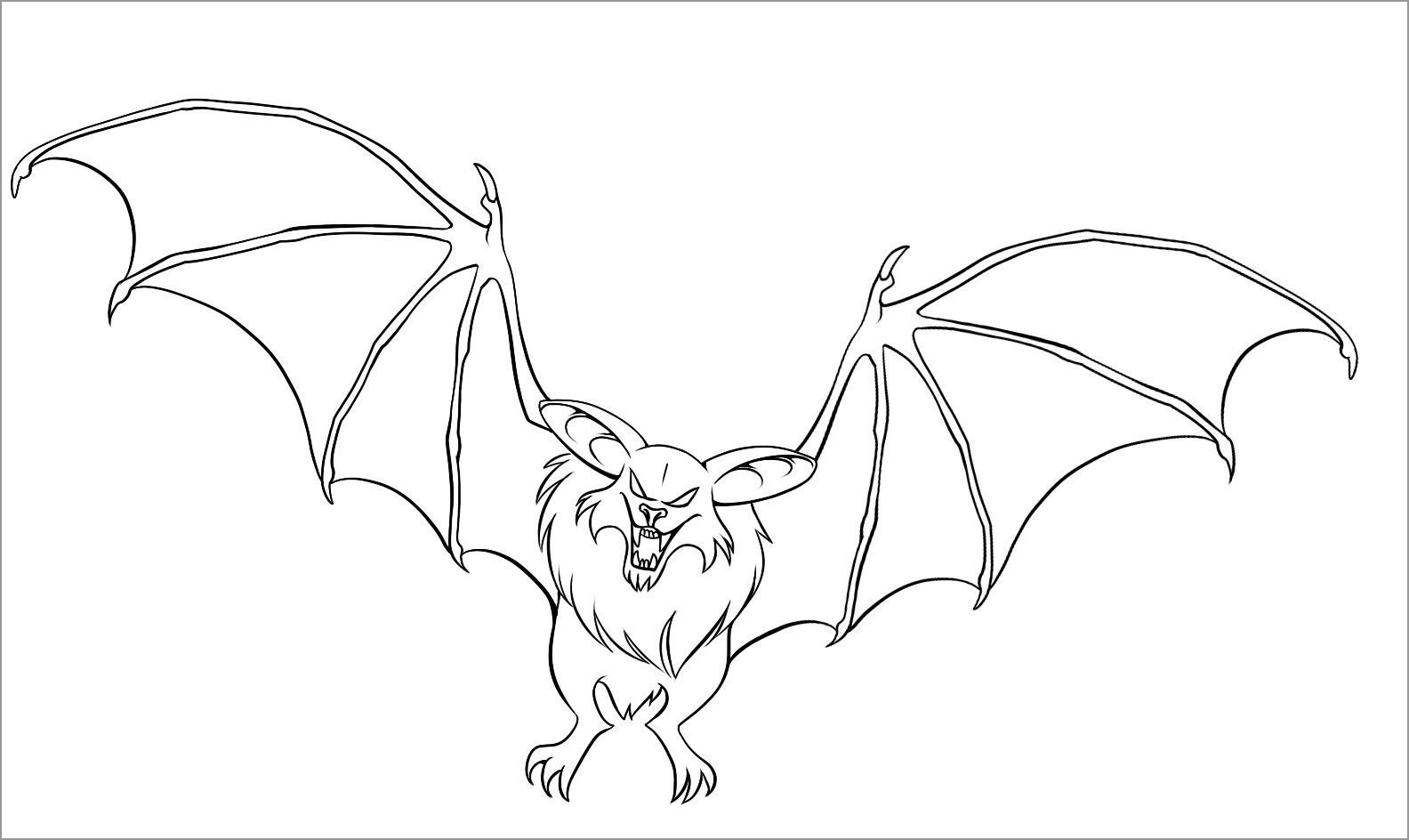Bat Coloring Pages ColoringBay
