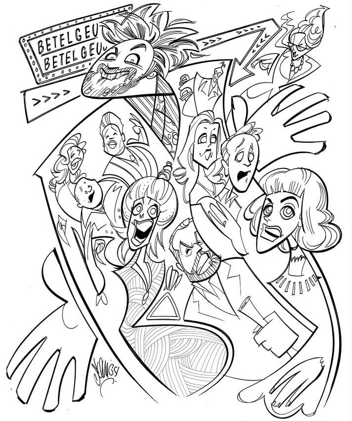 Beetlejuice 4 Coloring Page Free Printable Coloring Pages For Kids