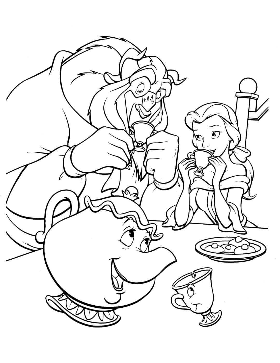 Belle Coloring Pages Printable Coloring Pages FREE