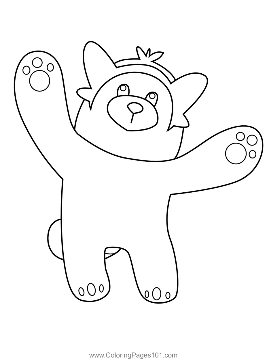 Bewear Pokemon Coloring Page For Kids Free Pokemon Printable Coloring 