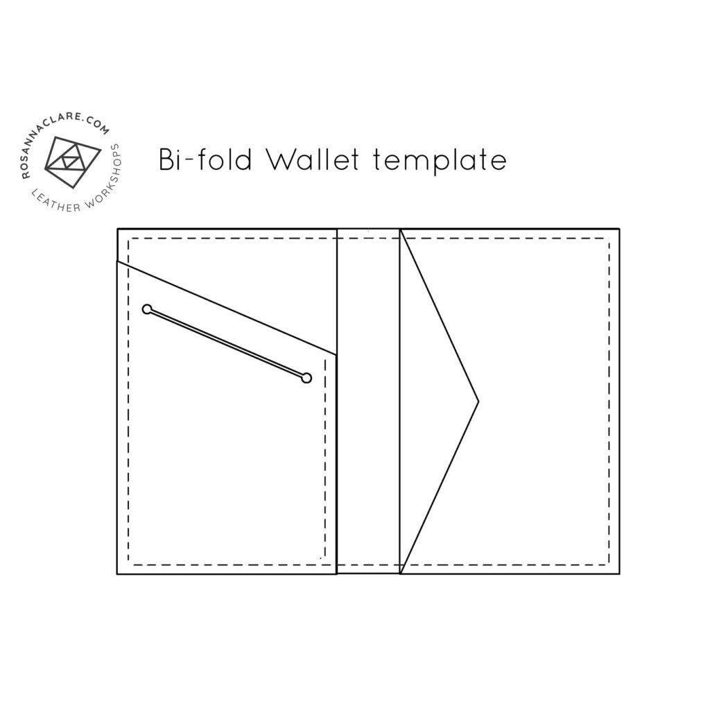 Bi Fold Wallet Template Rosanna Clare Leather Workshops Fillable Form 