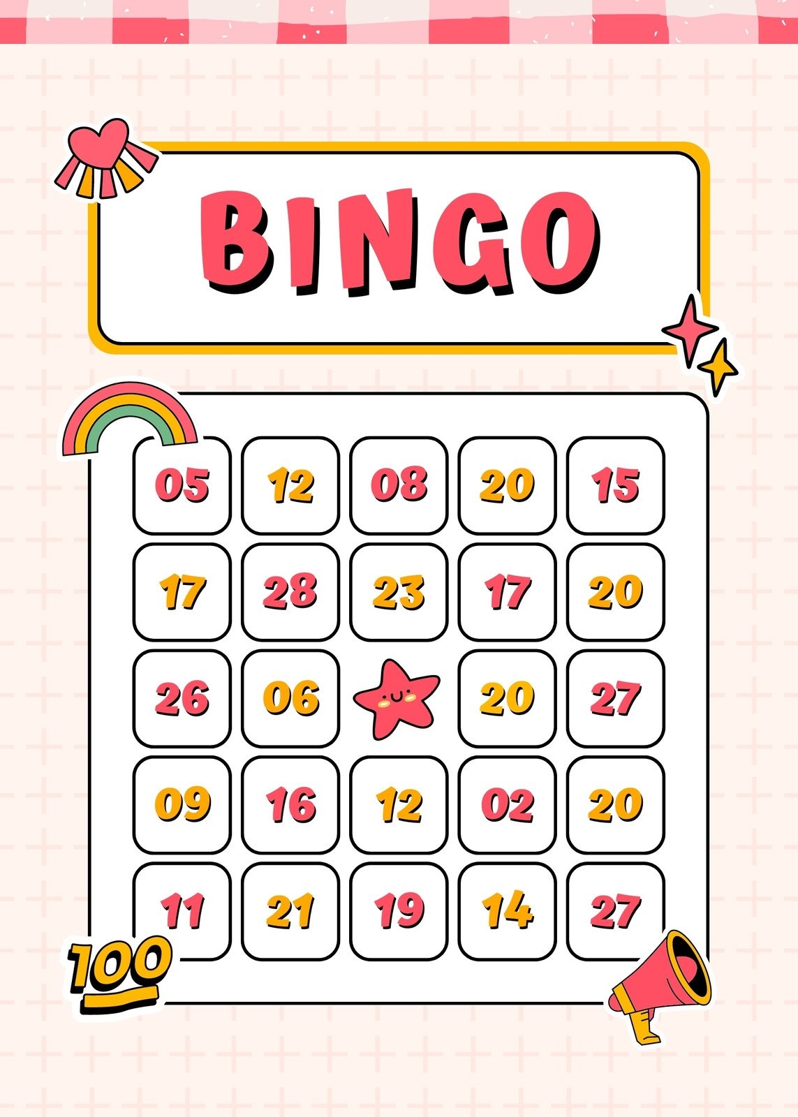 Blank Cute Bingo Template Printable Template Explore O Jogo Da 