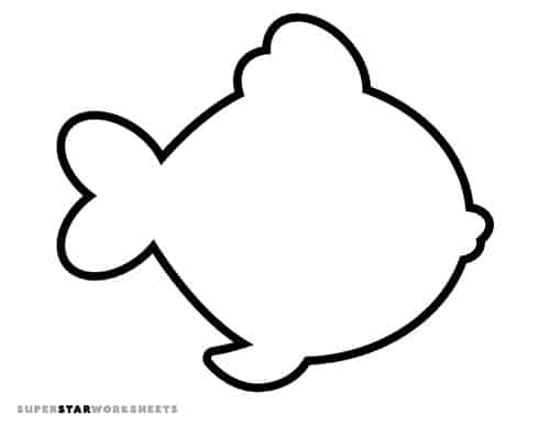 Blank Fish Template Printable Printable Online