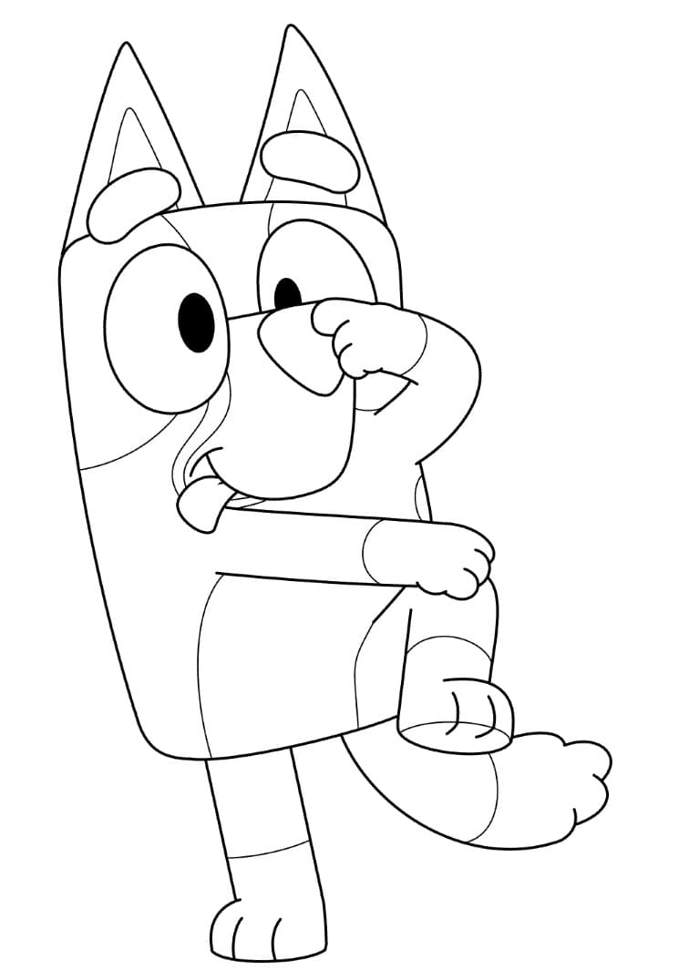 Bluey Coloring Pages Coloring Home