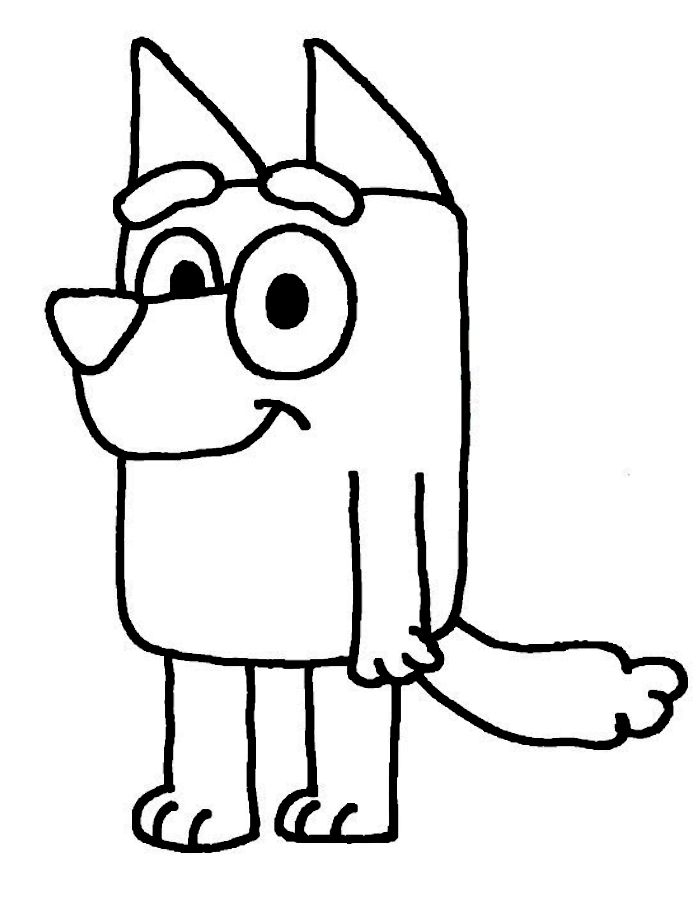 Bluey Coloring Pages Free Printable PDF 