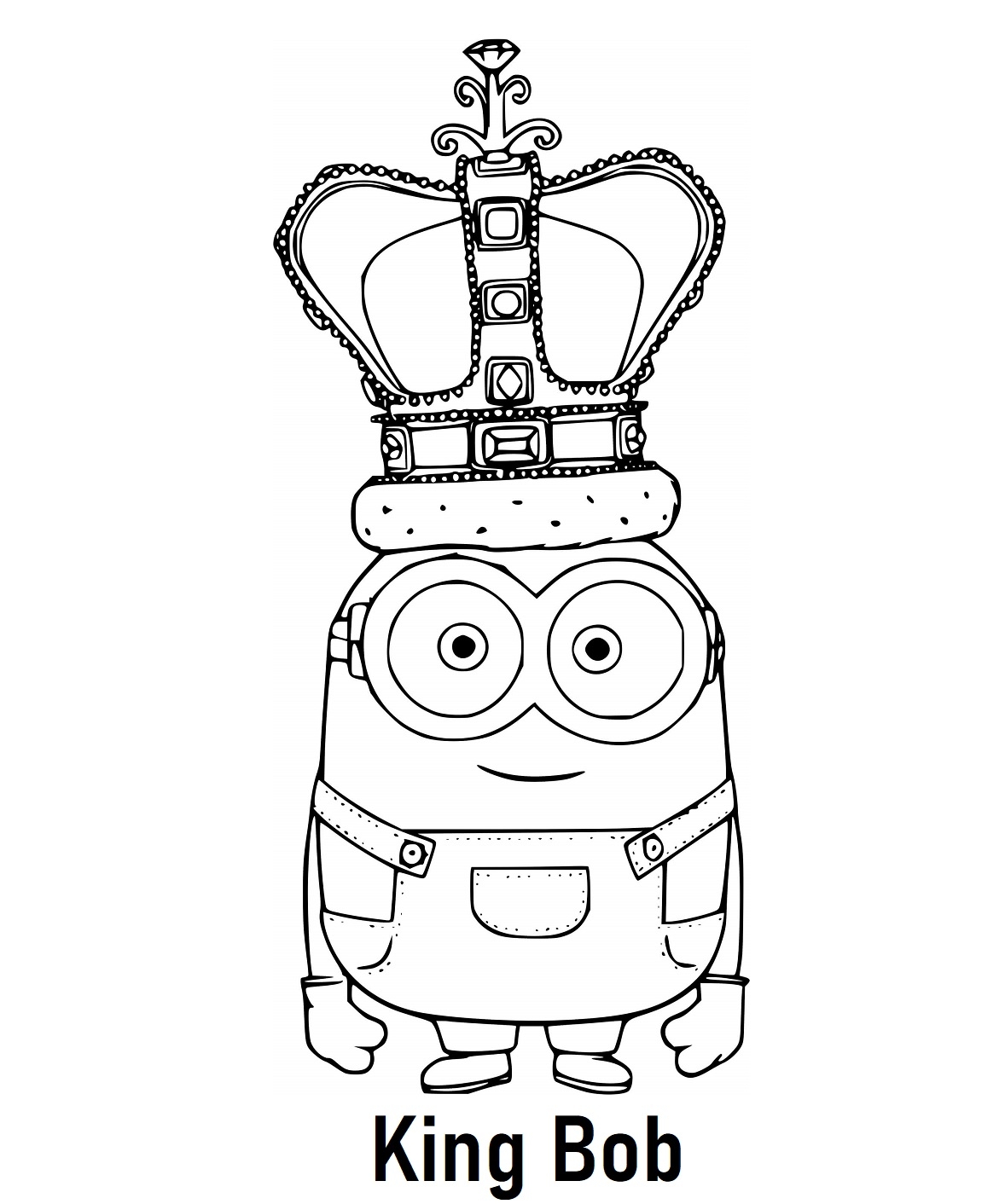 Bob The Minion Coloring Pages 16 Printable Sheets Simple To Draw 