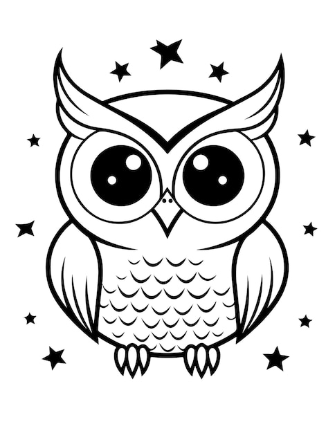 Bold And Easy Coloring Pages With Bold And Simple Outline Premium AI 