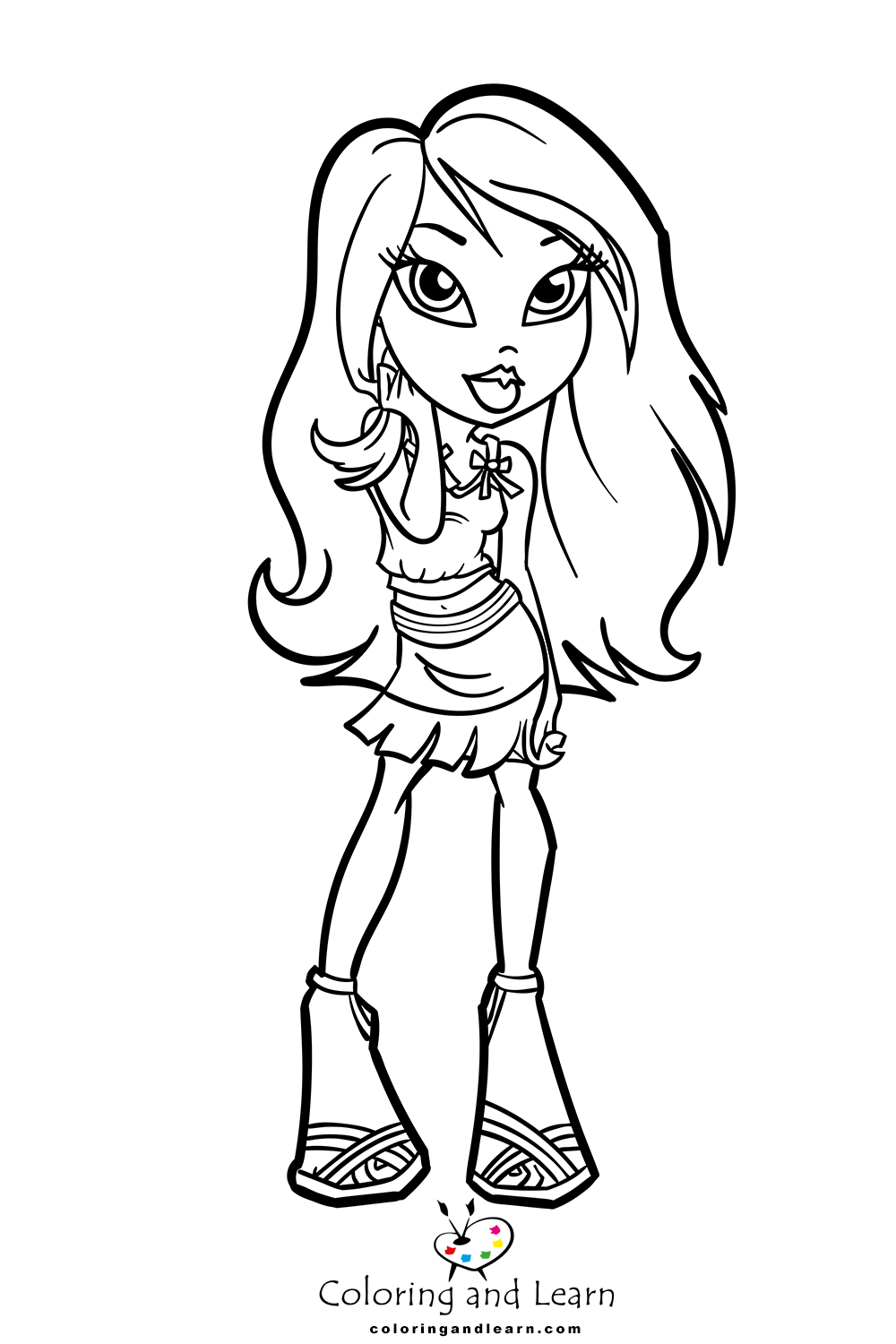 Bratz Coloring Pages FREE 2025 Coloring And Learn