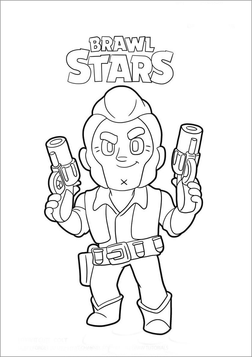 Brawl Stars Coloring Page Jessie ColoringBay