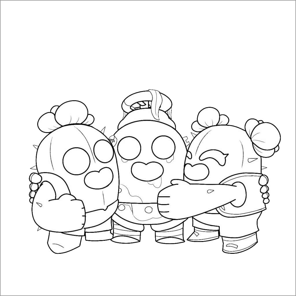 Brawl Stars Coloring Pages All Brawlers ColoringBay