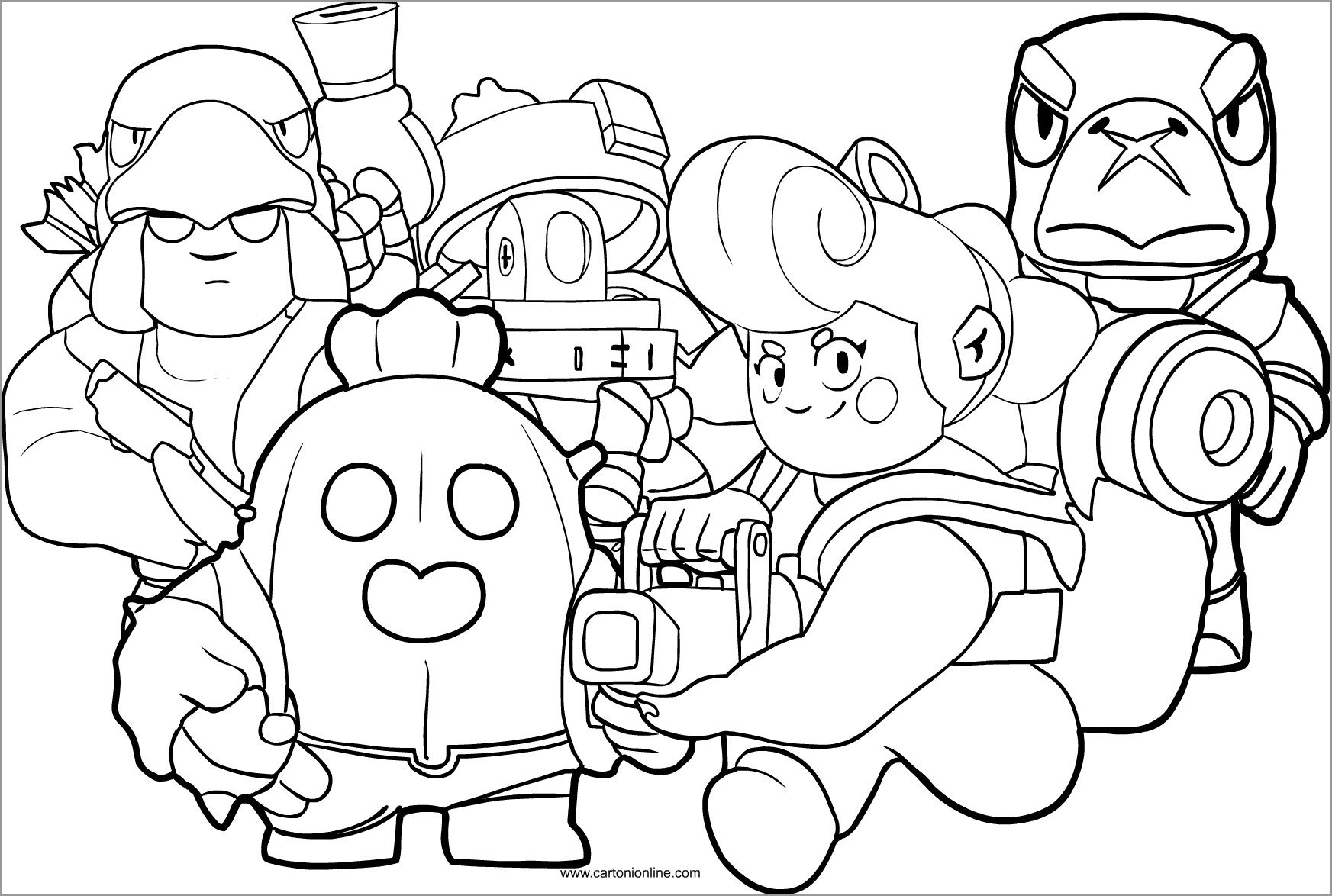 Brawl Stars Coloring Pages Poco ColoringBay