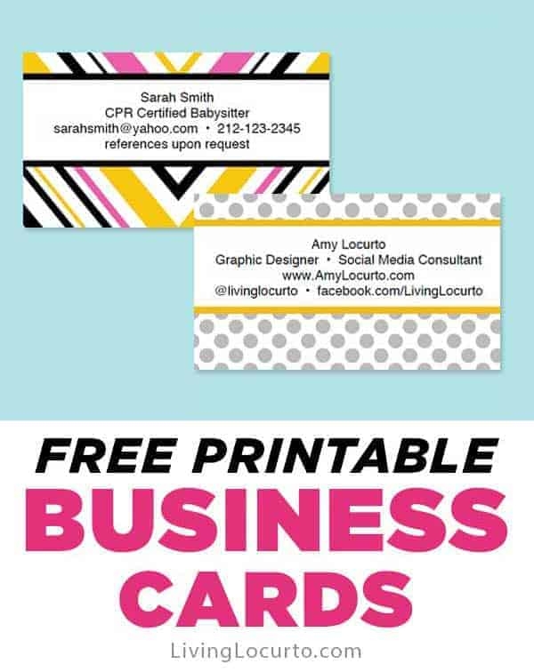 Business Card Templates Free Printable Honassets