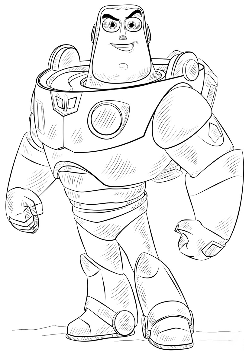 Buzz Lightyear Coloring Page Free Printable Coloring Pages