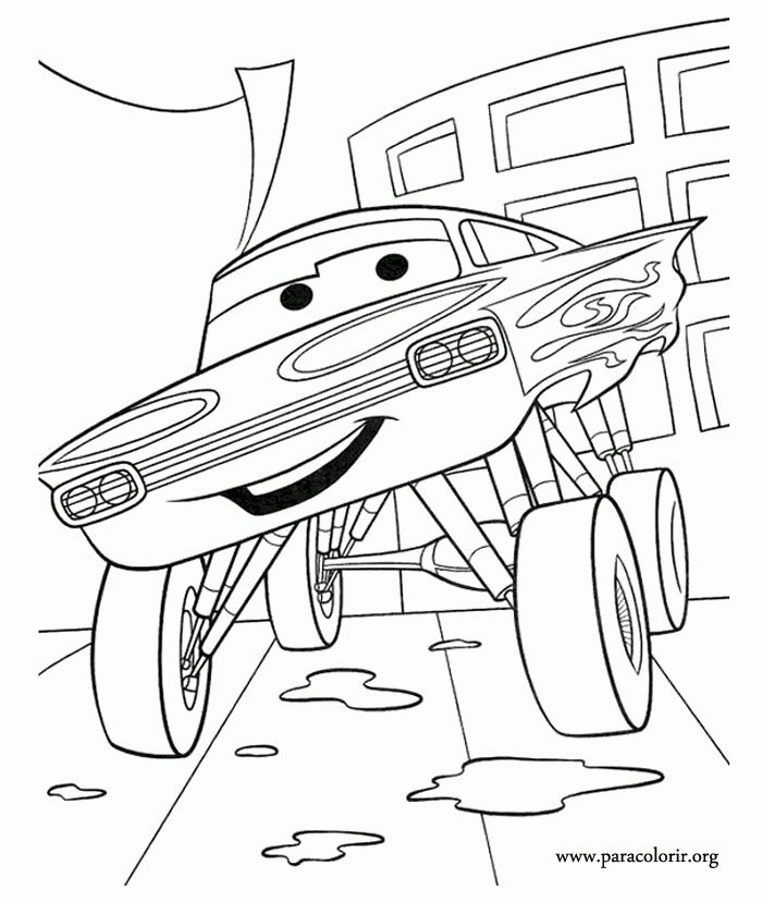 Cars Movie Coloring Pages Coloring Home