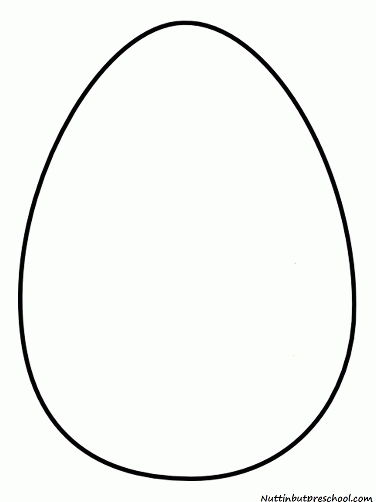 Cartoon Easter Egg Coloring Page Coloring Home
