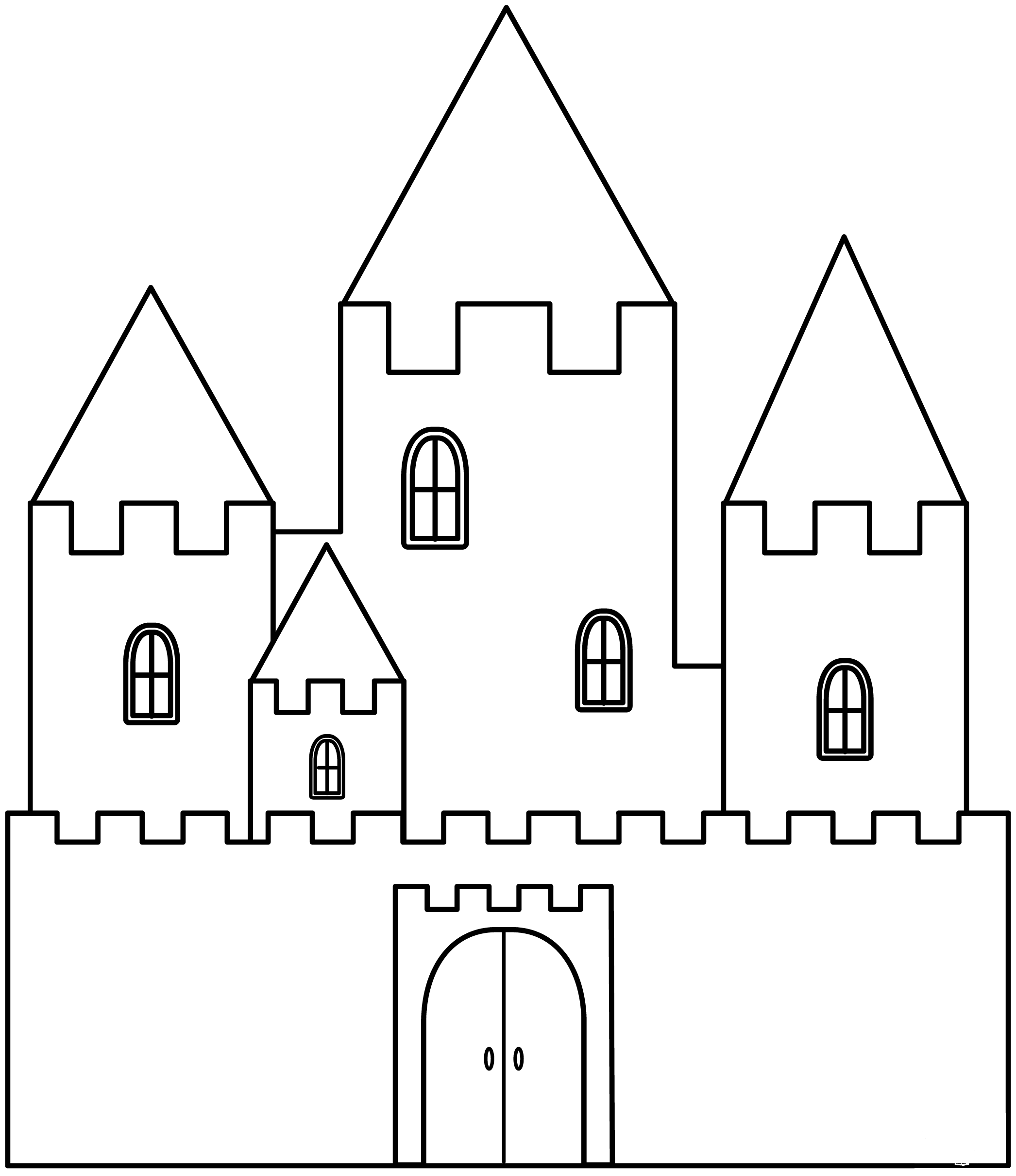 Castle Coloring Page ColouringPages