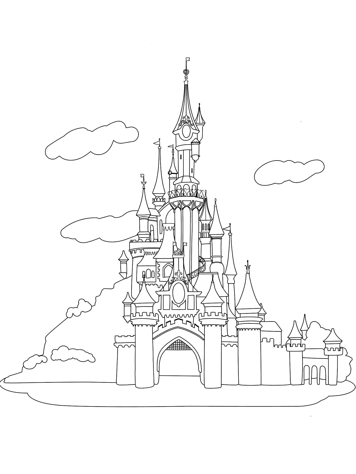 Castle Coloring Pages