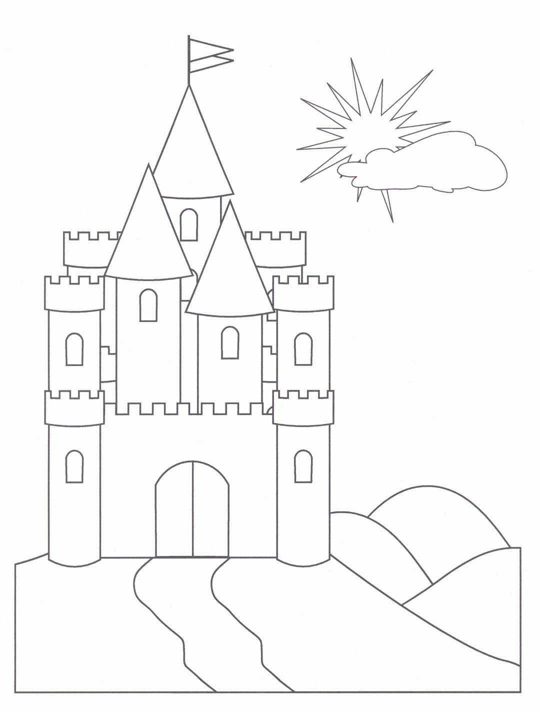 Castle Coloring Pages Printable Coloring Pages FREE