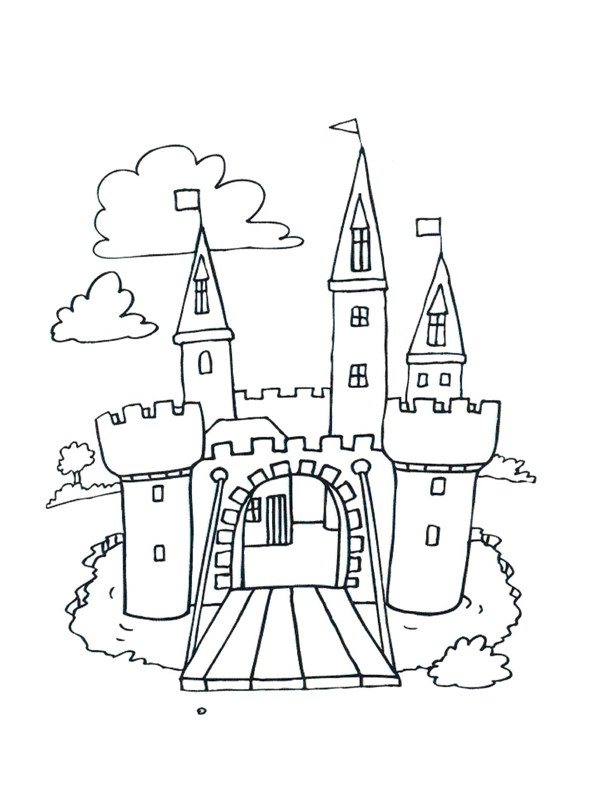 Castle Coloring Pages