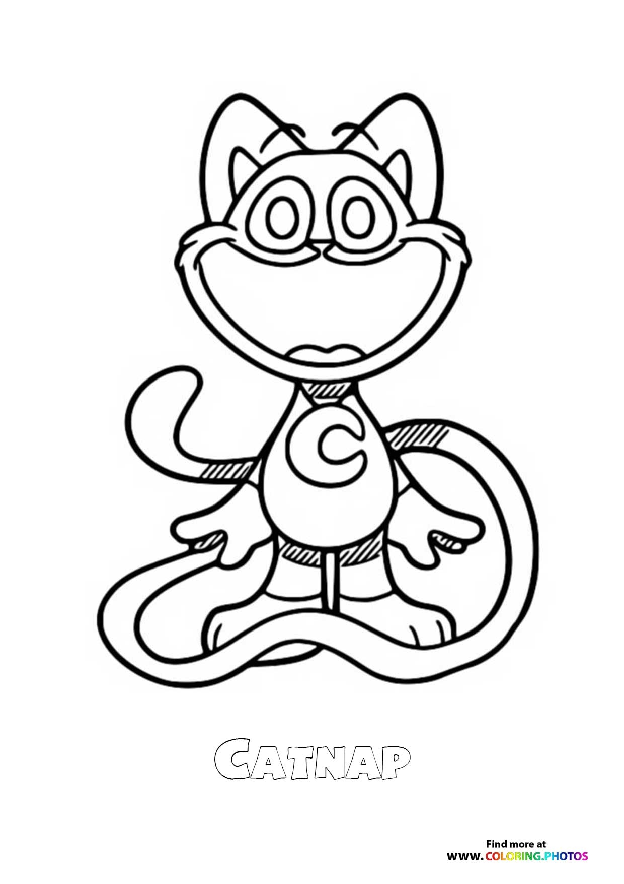 Catnap Coloring Pages For Kids
