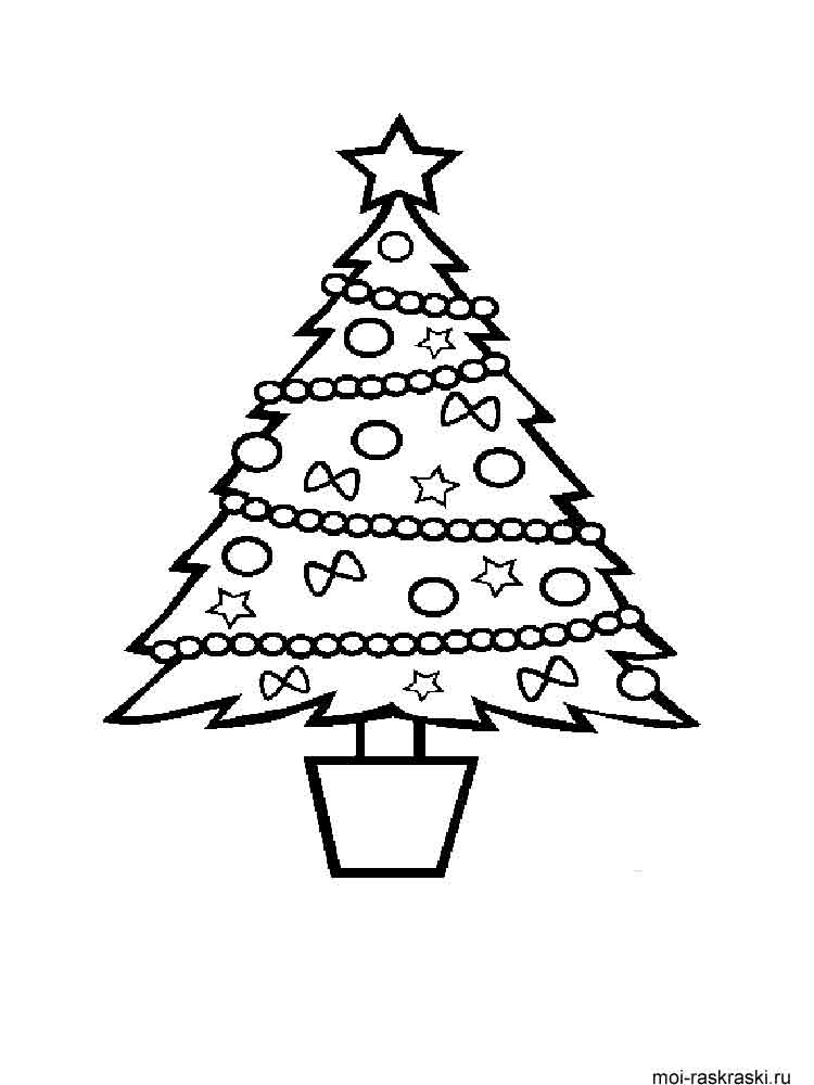 Christmas Tree Coloring Pages