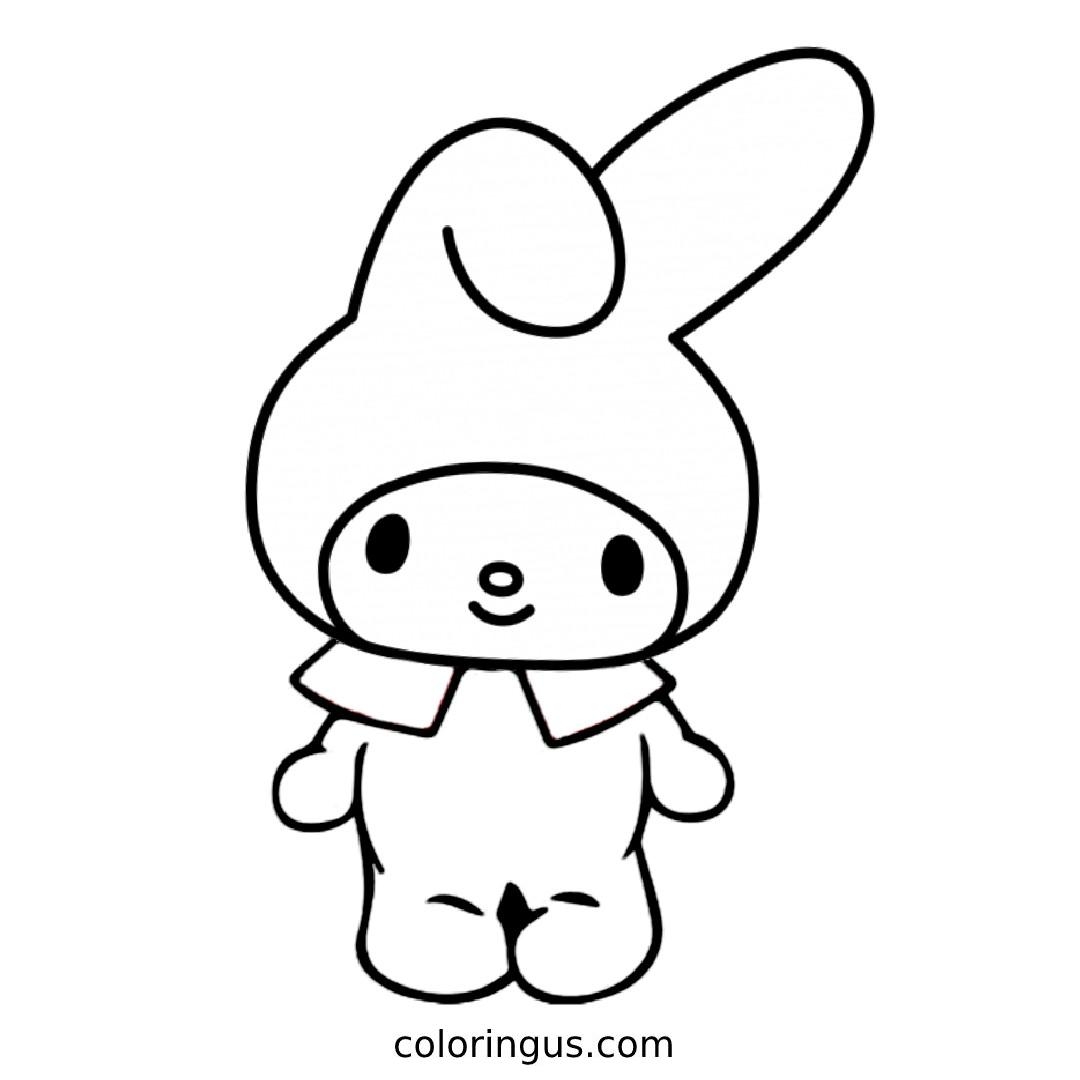 Collection Of Free Printable Kuromi Creature Coloring Pages