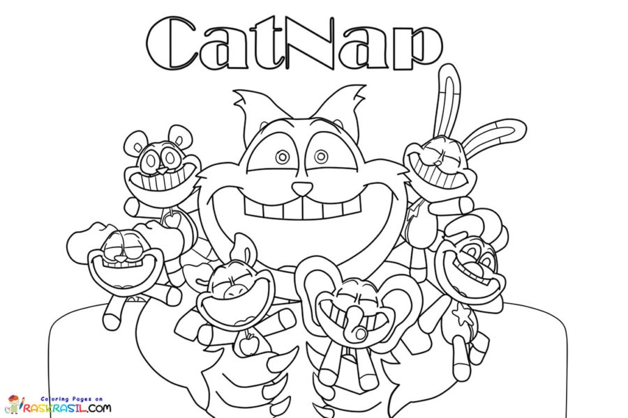Coloring Page Catnap 34 Catnap Coloring Pages