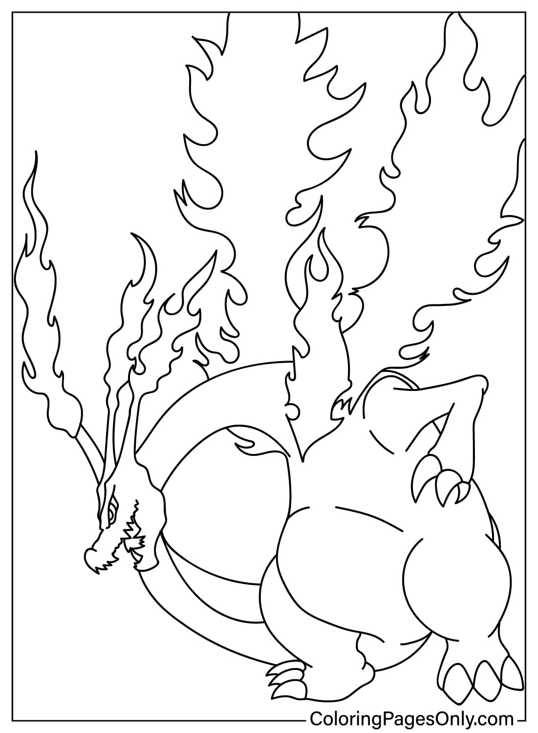 Coloring Page Charizard Free Printable Coloring Pages