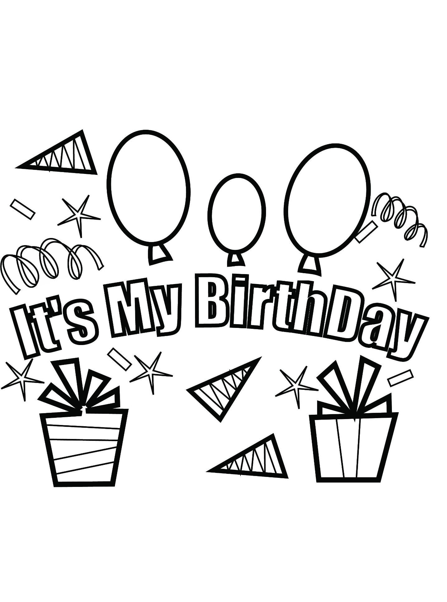 Coloring Pages Birthday Party Coloring Home