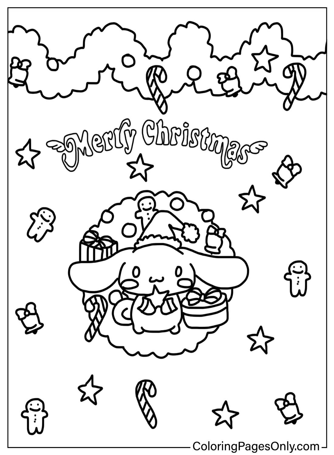 Coloring Pages Cinnamoroll Christmas Free Printable Coloring Pages