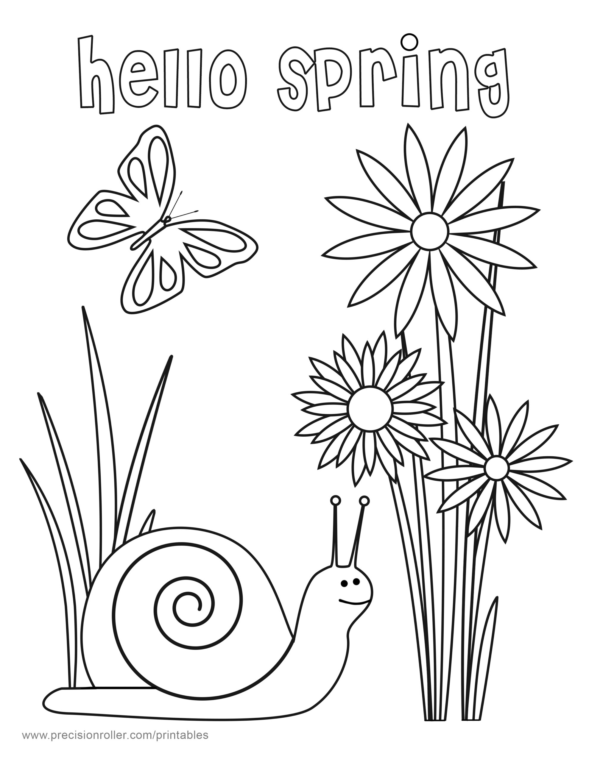 Coloring Pages For Spring Time Coloring Pages