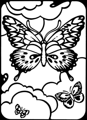 Coloring Pages Of Butterflies