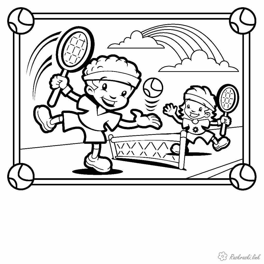 Coloring Pages Of Kids Playing Sports Coloring Home