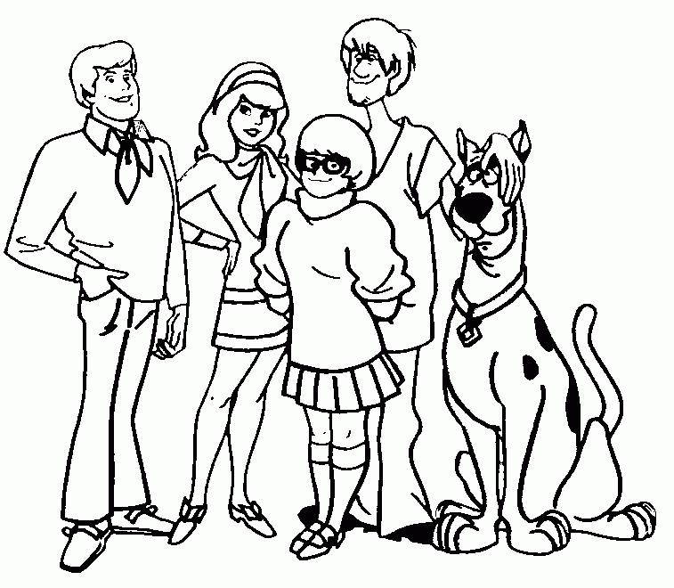 Coloring Pages Scooby Doo Coloring Home