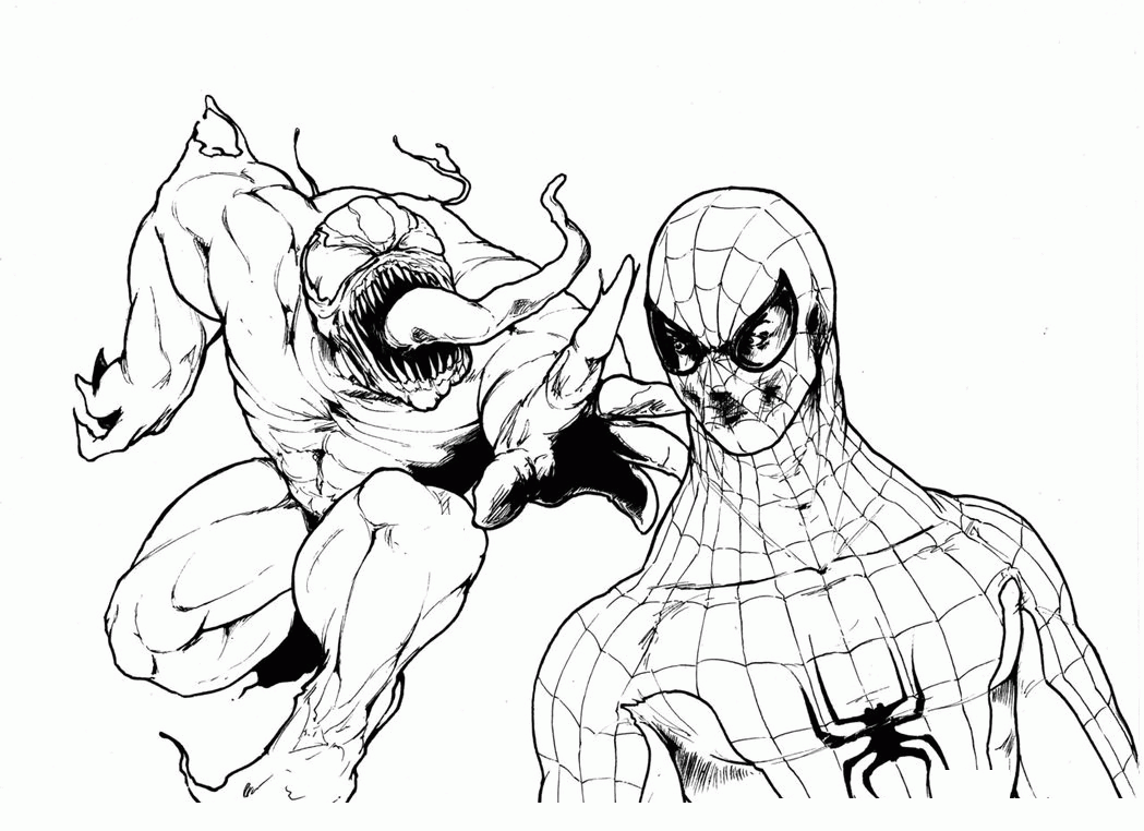 Coloring Pages Venom Coloring Home