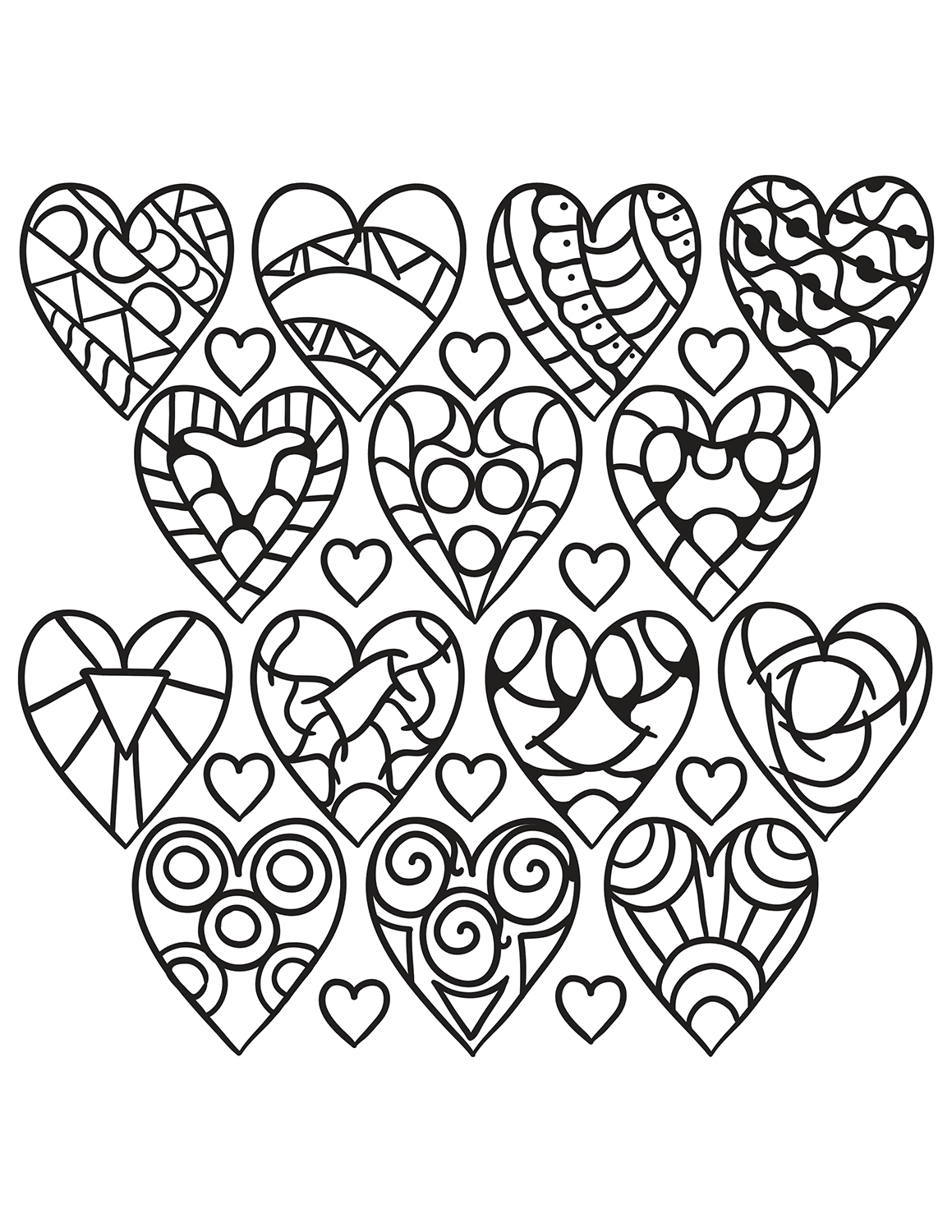Coloring Pages With Hearts Coloring Sofa Divano
