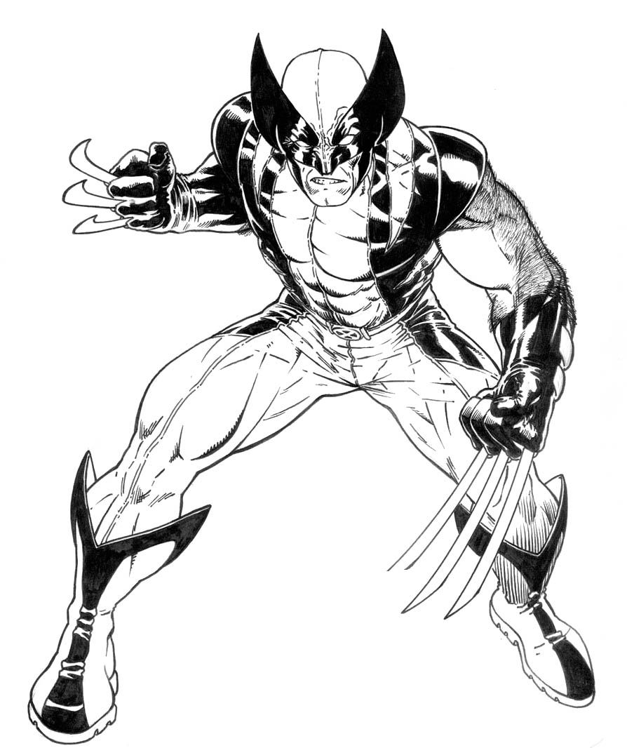Coloring Pages Wolverine Coloring Home