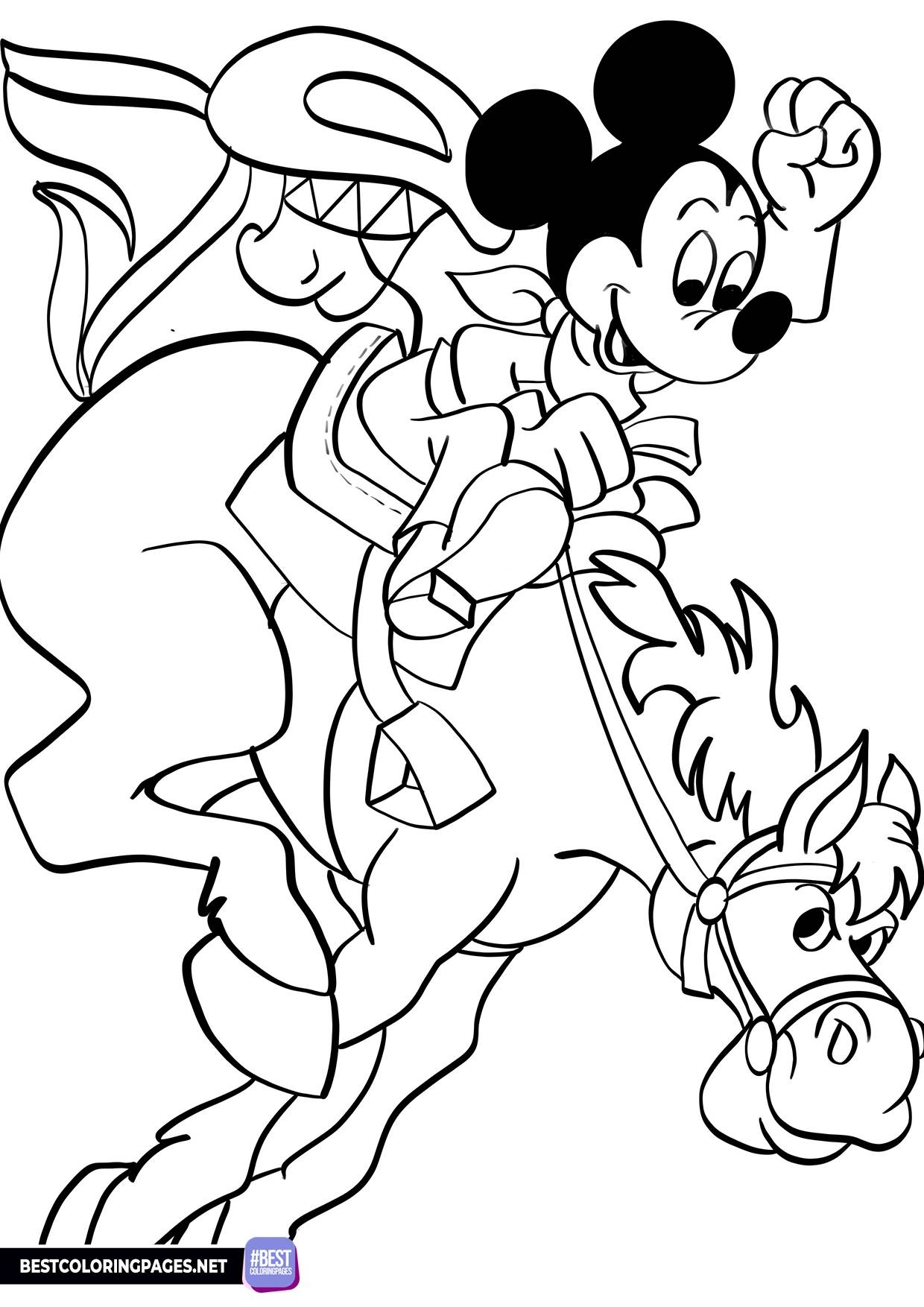 Coloring Sheet Mickey Mouse Free Printable Coloring Pages