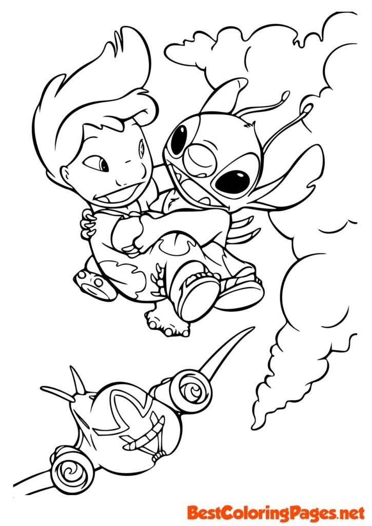Colouring Page Lilo And Stitch Free Printable Coloring Pages