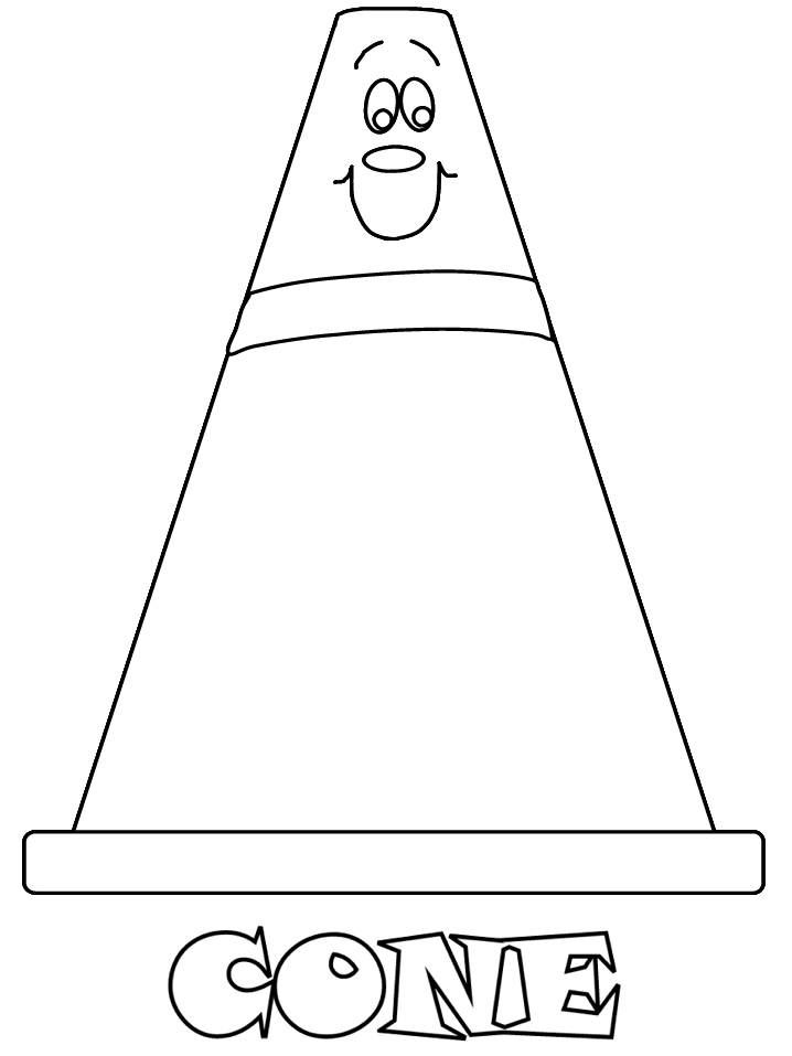 Cone Construction Coloring Pages Coloring Page Book