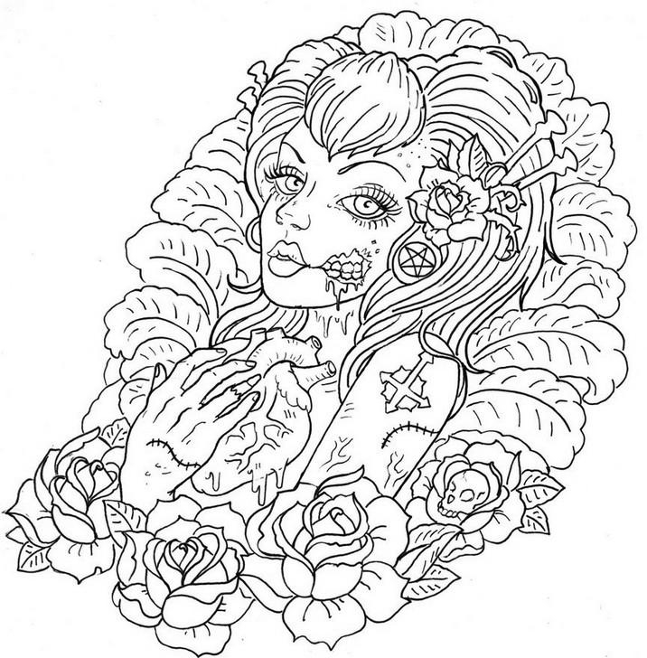 Cool Girl Aesthetic Coloring Pages Free Printable Coloring Pages