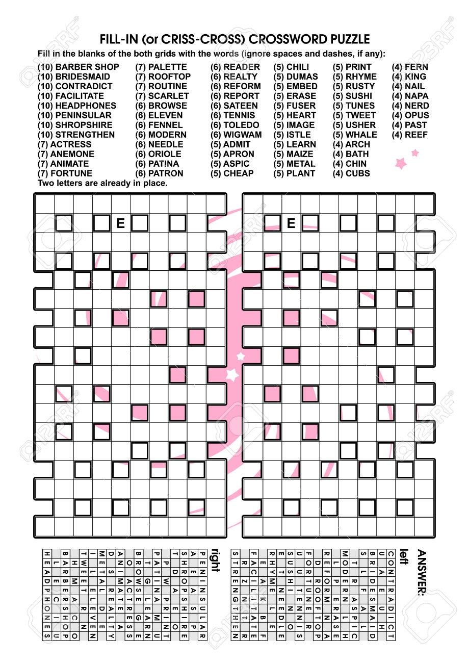 Criss Cross Word Puzzles NEO Coloring FreePrintable me