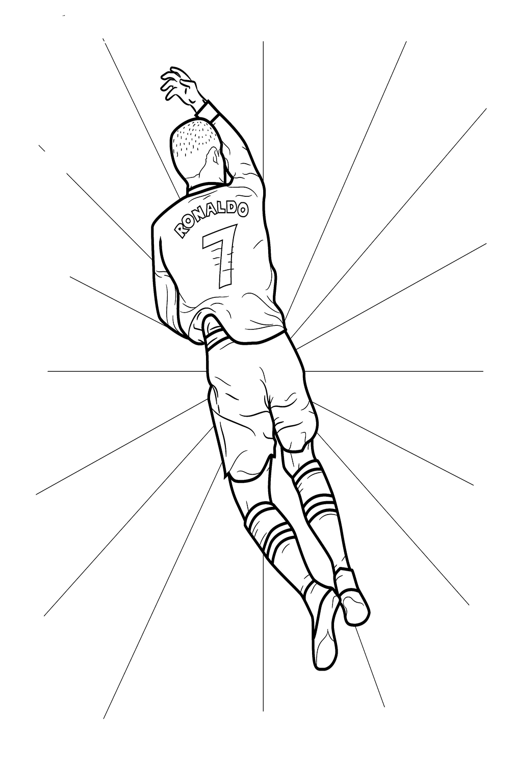 Cristiano Ronaldo Coloring Page Free Printable Coloring Pages