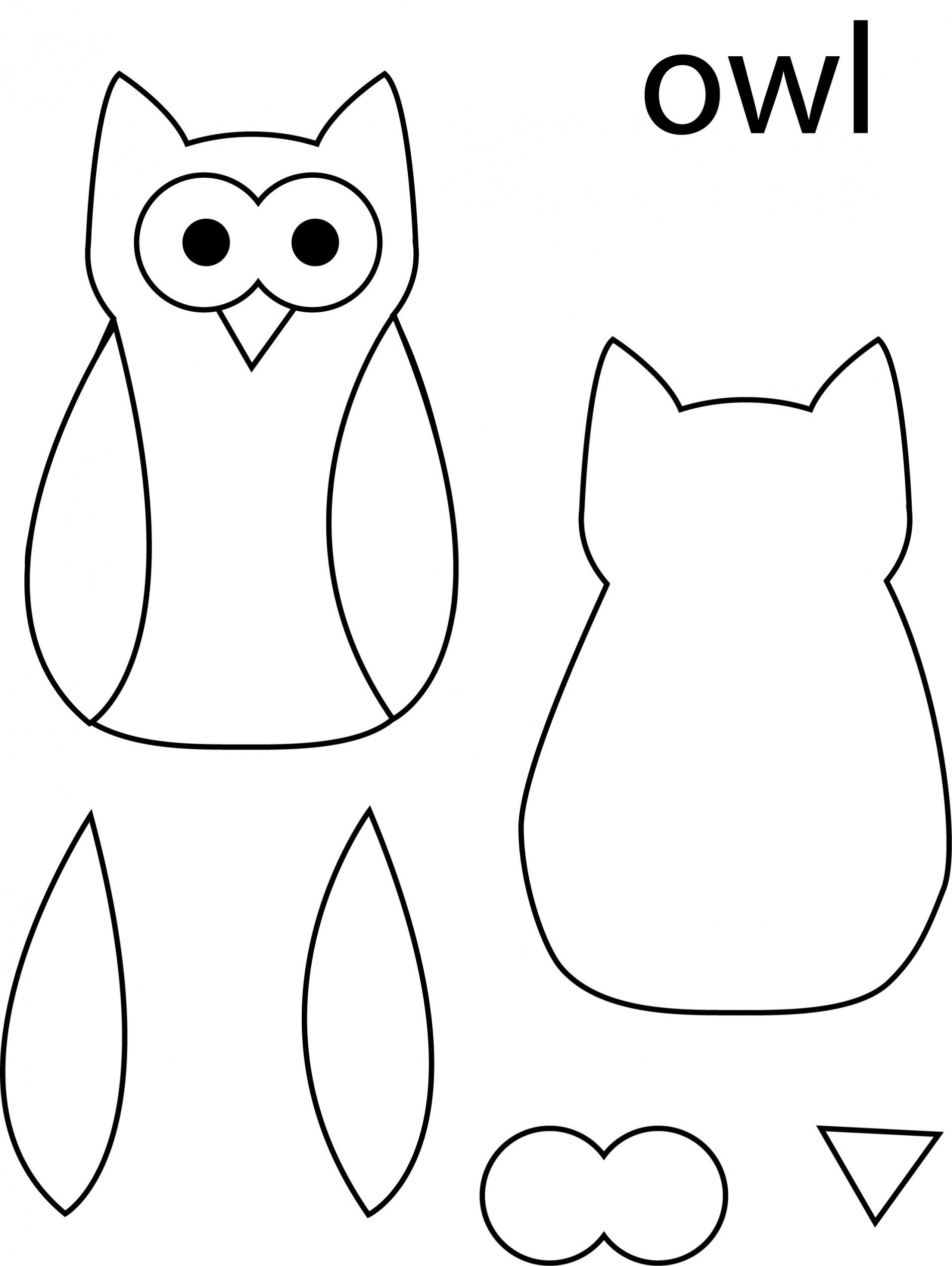 Cut Out Free Printable Owl Template Calendar Printables