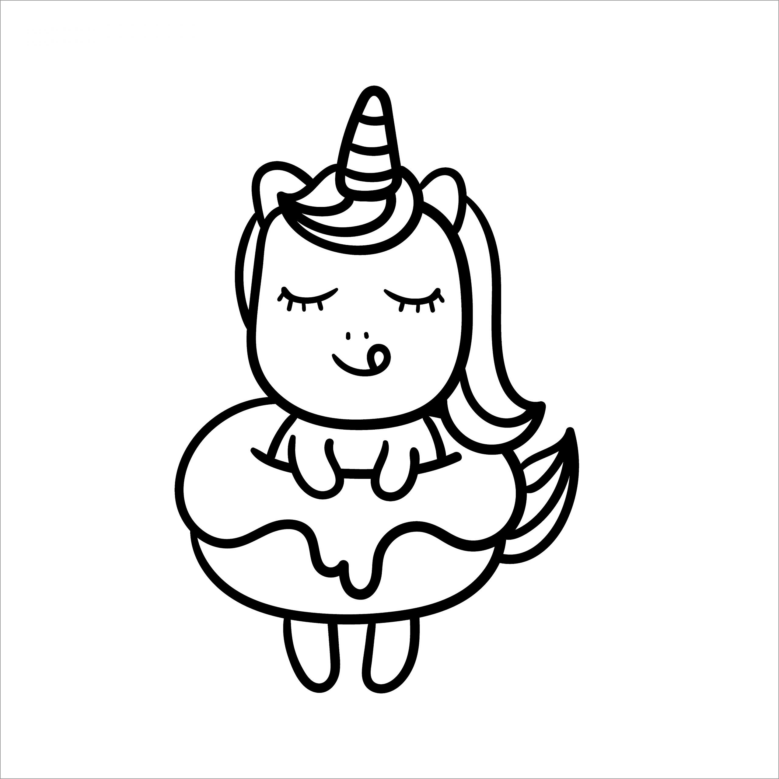 Cute Baby Unicorn Coloring Page ColoringBay