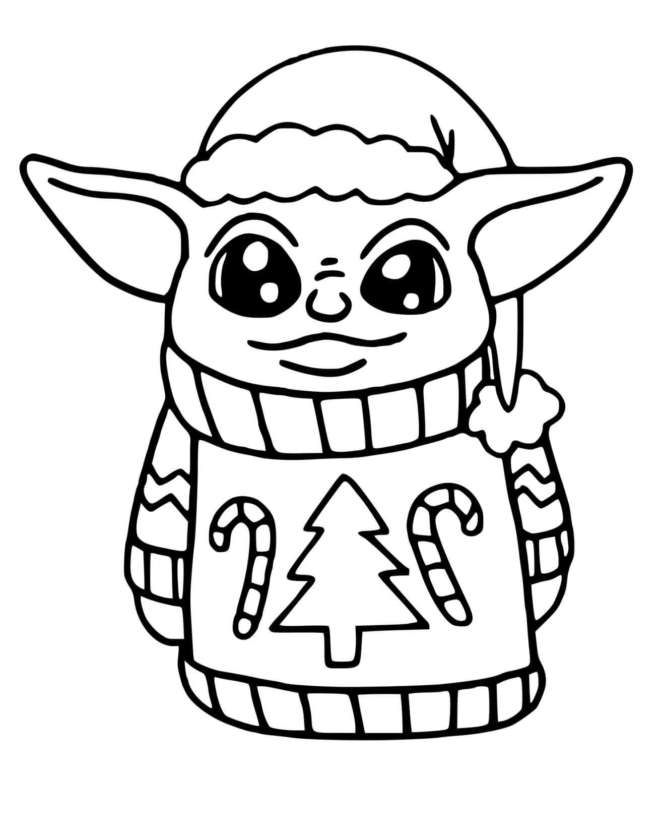 Cute Baby Yoda Coloring Pages Pdf To Print Coloringfolder