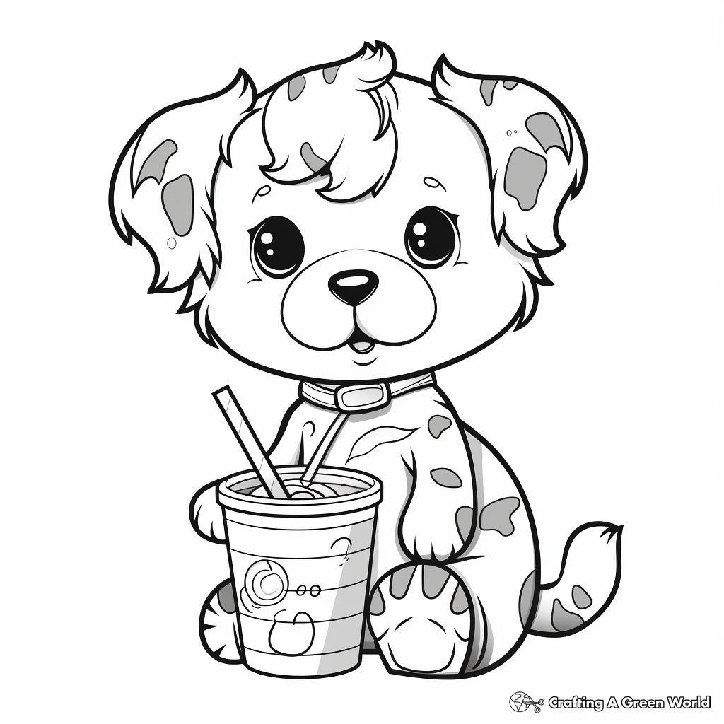 Cute Boba Coloring Pages Coloring Nation