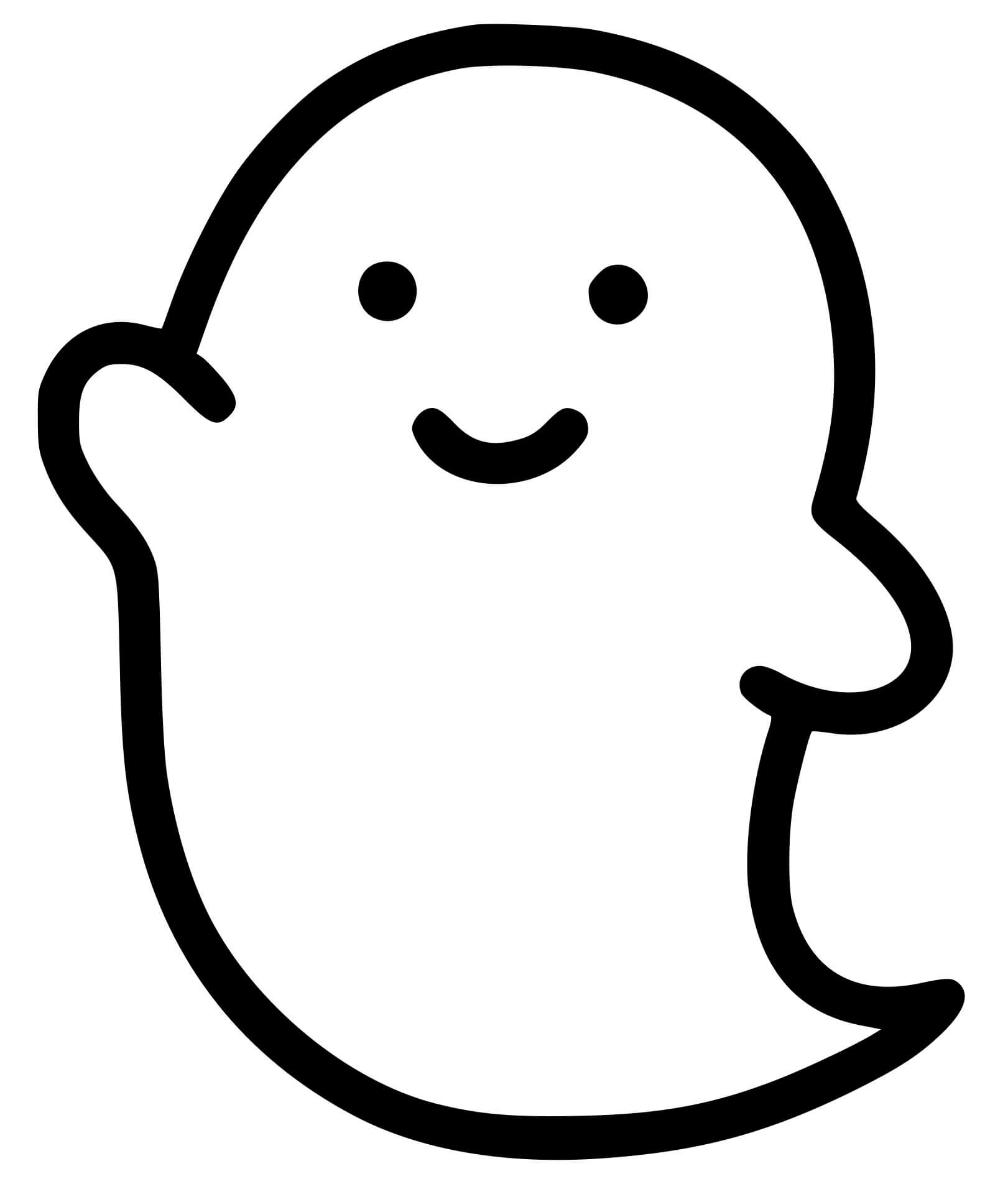 Cute Cartoon Ghost Coloring Pages Coloring Cool
