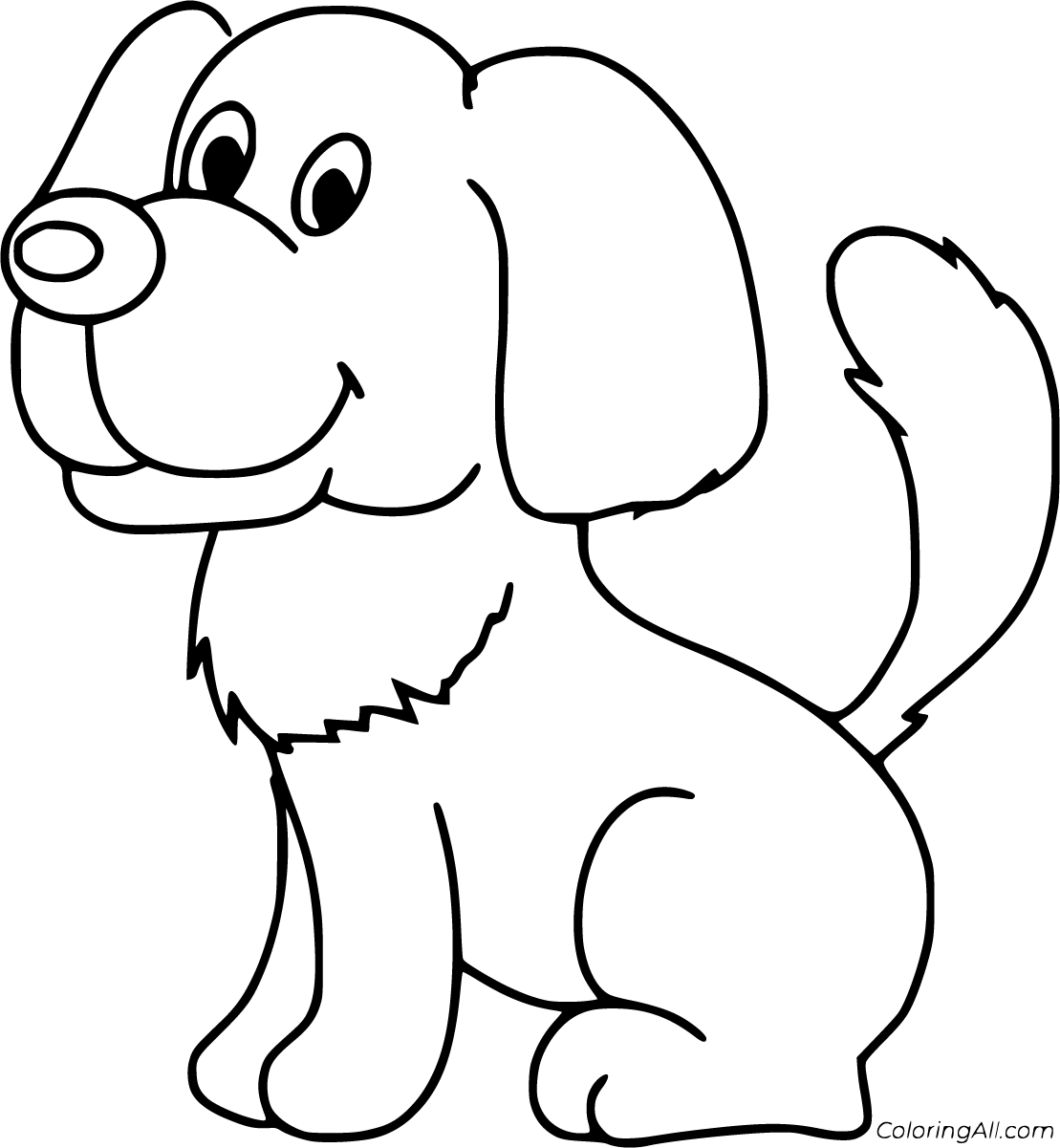 Cute Dog Coloring Pages 45 Free Printables ColoringAll