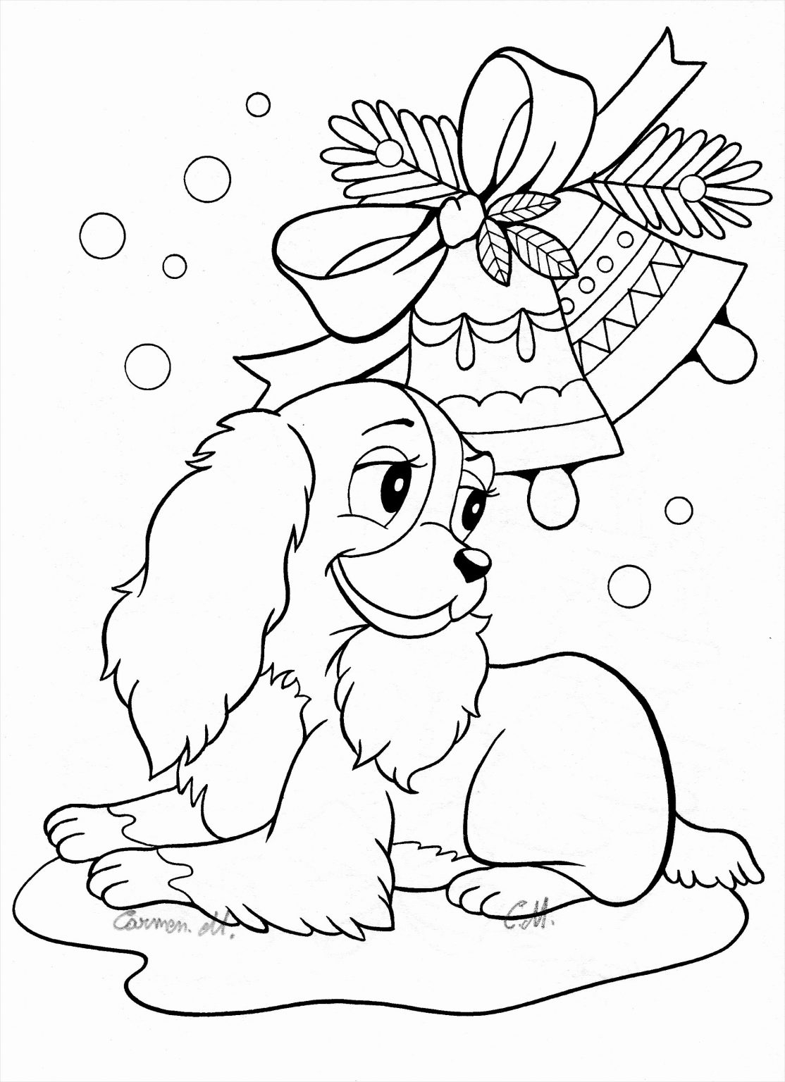 Cute Dog Coloring Pages BubaKids